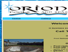Tablet Screenshot of orionpools.com
